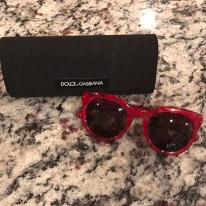 Dolce & Gabbana Red Sunglasses